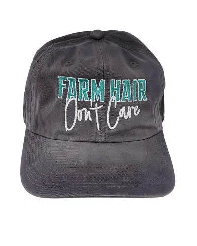 Muddy Carrots Women's Farm Hair Don't Care Hat In Dark Grey