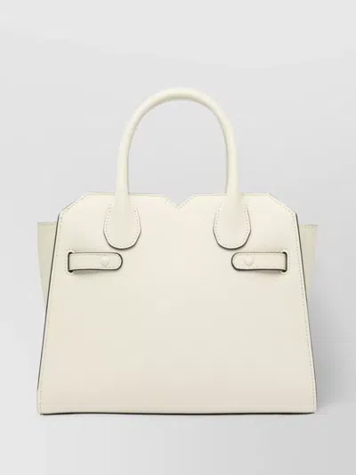 Valextra Structured Shoulder Bag With Detachable Strap