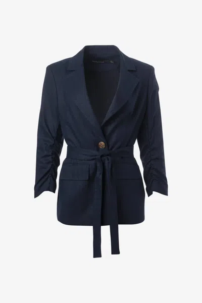 Iris Setlakwe Women's Belted Jacket In Navy