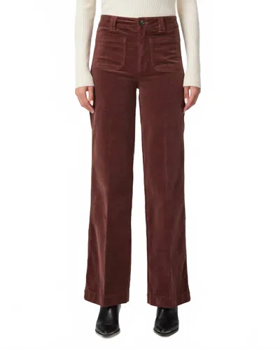 Paige Sasha Patch Pocket Pants In Landslide In Brown