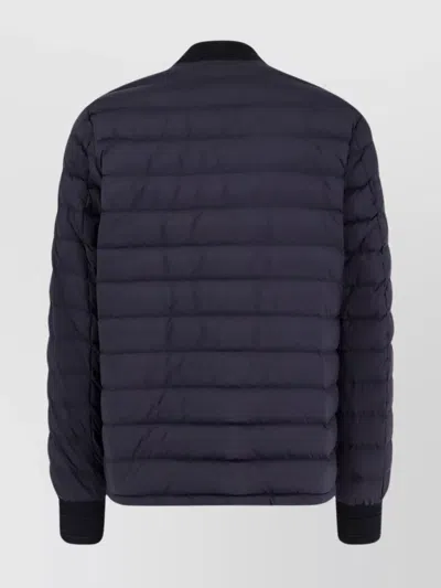 Burberry Dalham Down Jacket With Ekd Patch In Blue