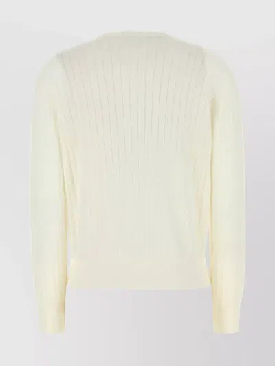 Bottega Veneta Wool Cardigan With Long Sleeves And Crew Neck