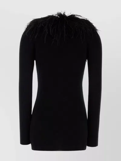 Blumarine Cardigan In Lana Nera Donna In Black