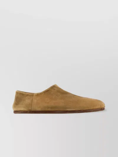 Maison Margiela Men Camel Suede Tabi Loafers
