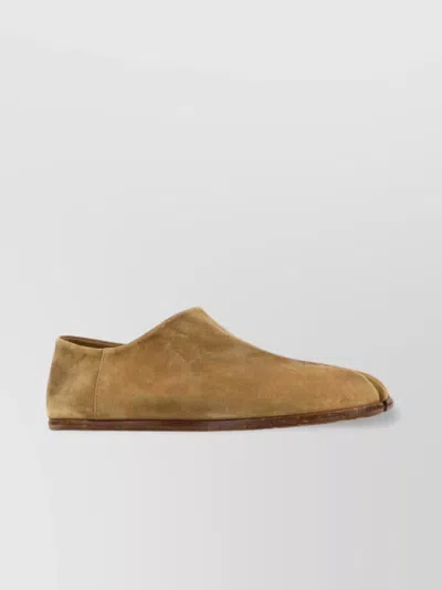 Maison Margiela Men Camel Suede Tabi Loafers