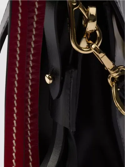 Prada Soft Sound Small Leather Shoulder Bag Charms