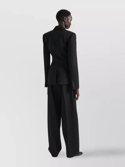 Givenchy Jacket In Wool With Satin Collar In Black