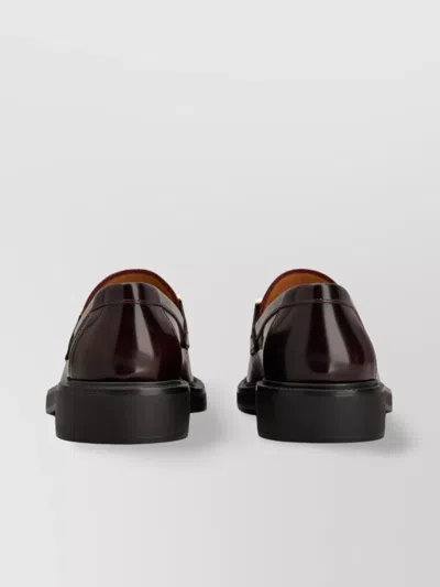 Tod's Rubber Sole Loafers Gold-tone Hardware