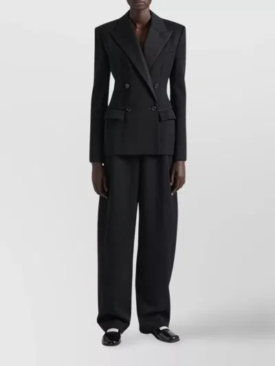 Givenchy Jacket In Wool With Satin Collar In Black