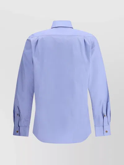 Vivienne Westwood Logo Orb Shirt In Blue