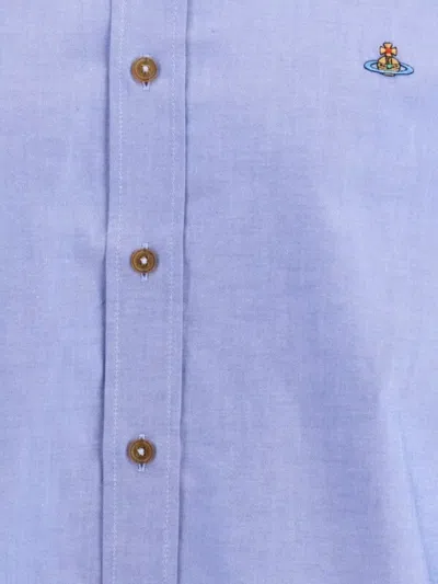 Vivienne Westwood Logo Orb Shirt In Blue