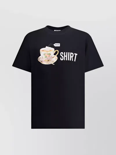 Moschino T-shirt Whit Maxi Print