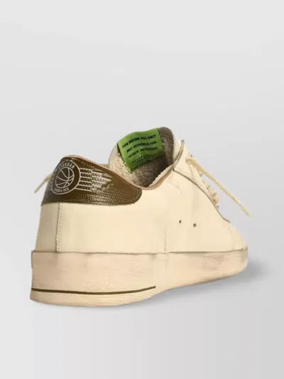 Golden Goose Leather Sneakers Star Heel In Brown