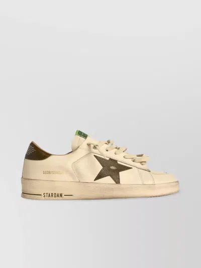 Golden Goose Leather Sneakers Star Heel In Brown