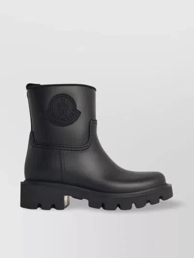 Moncler Kickstream Rubber Wellington Ankle Boots