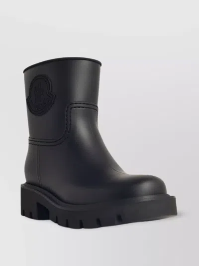 Moncler Kickstream Rubber Wellington Ankle Boots