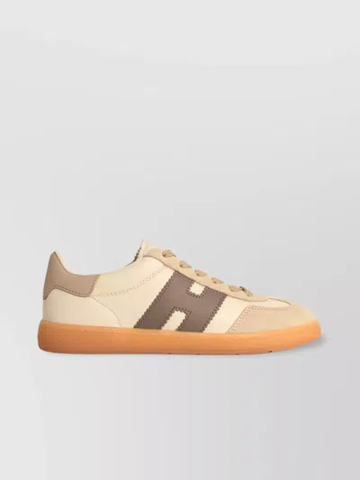Hogan 'chic' Leather Sneakers Rubber Sole