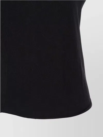Rick Owens Round Neck Short Sleeve T-shirt In Black