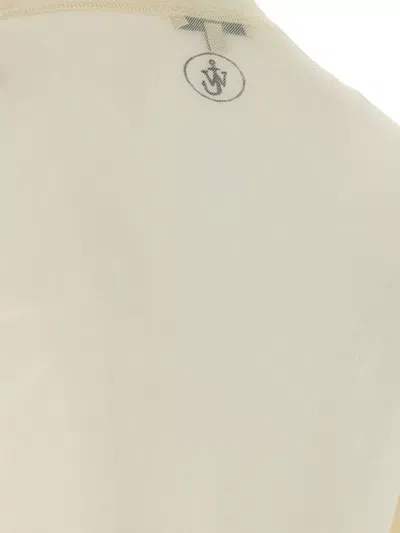 Jw Anderson Sheer Crew Neck Illustrated Long Sleeve T-shirt In Neutral