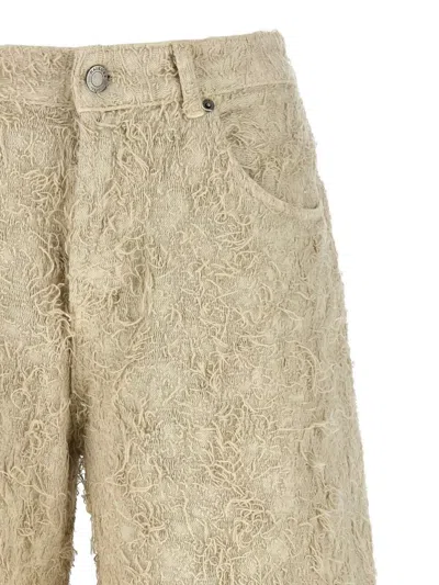 Haikure 'becky Fur Denim' Shorts In Brown