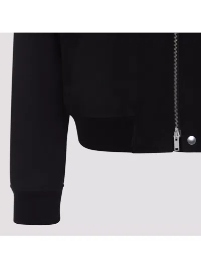 Jil Sander Zip-up Bomber Jacket In Black