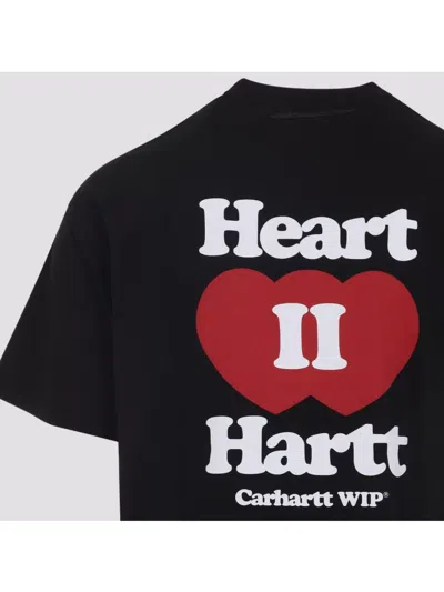 Carhartt Heart Motif Crew Neck Graphic Print T-shirt In Black
