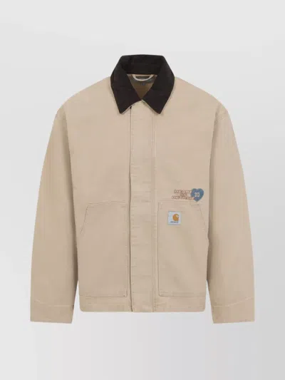 Carhartt Wip Dayton Trucker Dusty Brown Jacket In Neutral