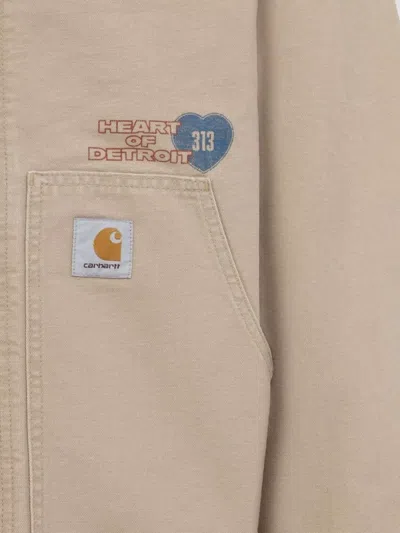 Carhartt Wip Dayton Trucker Dusty Brown Jacket In Neutral