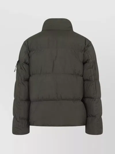 Stone Island Quilted Nylon Jacket Hidden Elements In Multi