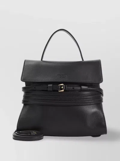 Moschino Handbag Leather Detachable Belt