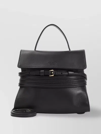 Moschino Handbag Leather Detachable Belt