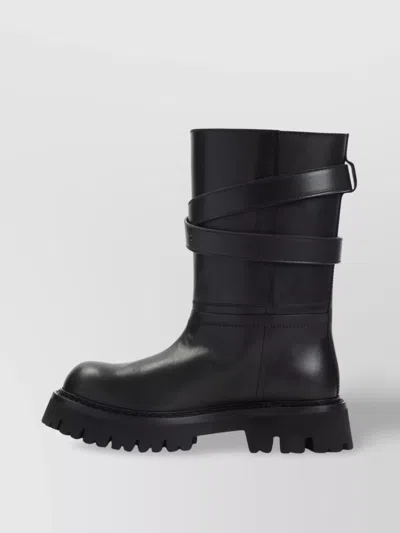 Moschino Black Leather Boots