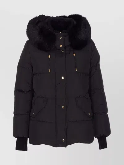 Moorer Quilted Jacket With Removable Fur Hood