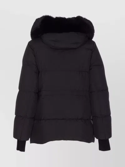 Moorer Quilted Jacket With Removable Fur Hood