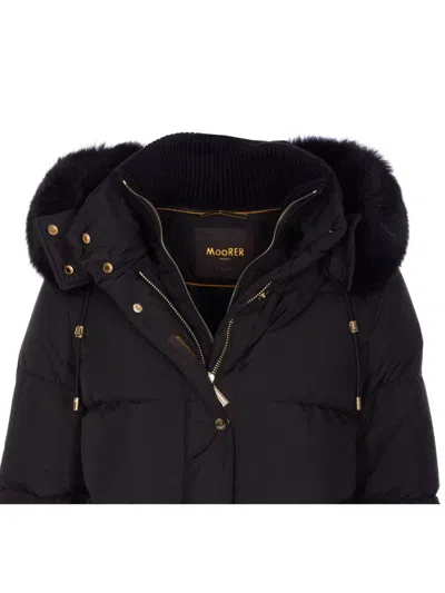 Moorer Quilted Jacket With Removable Fur Hood