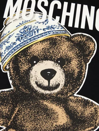 Moschino T-shirt With Print In Black