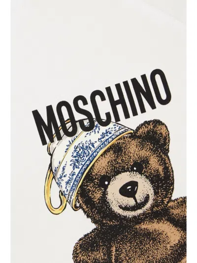 Moschino Crew Neck Graphic Print Short Sleeves Top