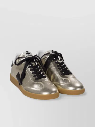 Isabel Marant Low-top Metallic Finish Rubber Sole Sneakers