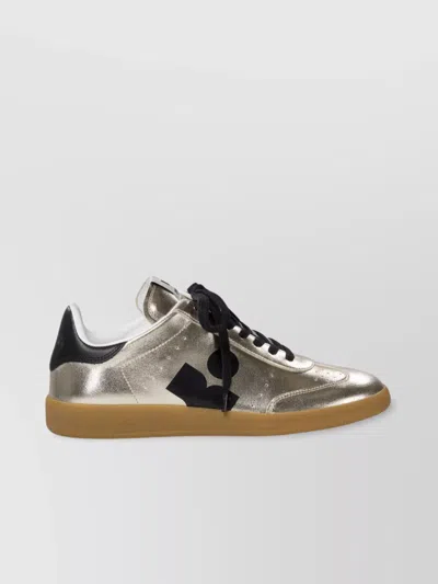 Isabel Marant Low-top Metallic Finish Rubber Sole Sneakers