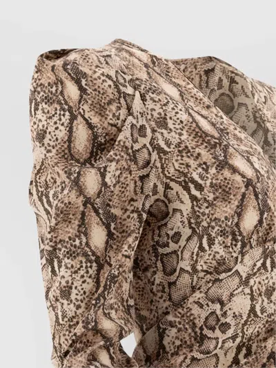 Isabel Marant Albini Python Print Silk Midi Dress