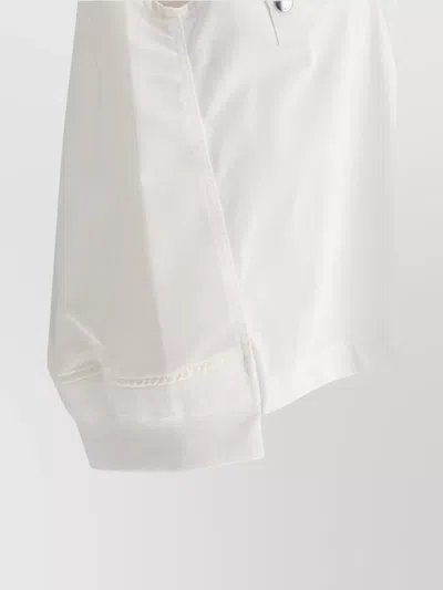 Sacai Cotton Jersey And Nylon Twill Tank Top Tops White In White