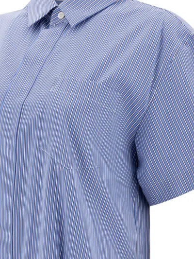 Sacai Midi Dress In Blue