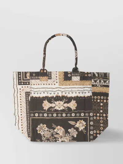 Isabel Marant Patterned Design Tote Bag With Top Handles