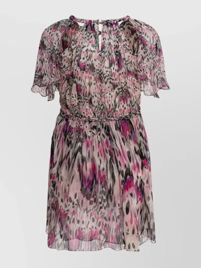 Isabel Marant Sheer Fabric Dress Button Detail