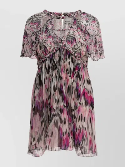 Isabel Marant Sheer Fabric Dress Button Detail