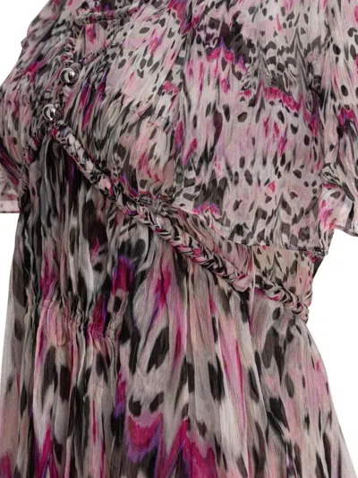 Isabel Marant Sheer Fabric Dress Button Detail