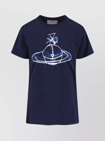 Vivienne Westwood Crew Neck Graphic Print Short Sleeves Top