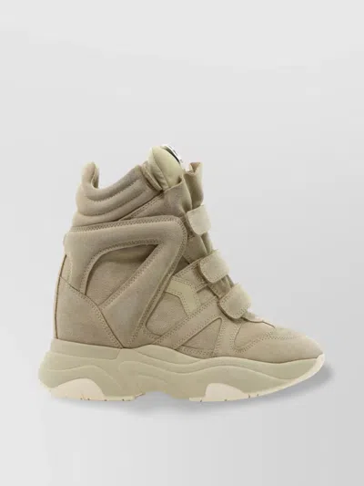 Isabel Marant Chunky High-top Suede Finish Sneakers
