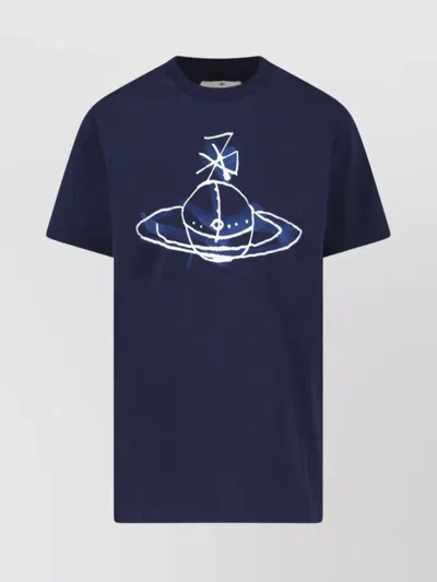 Vivienne Westwood Crew Neck Graphic Print Short Sleeves Top