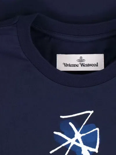 Vivienne Westwood Crew Neck Graphic Print Short Sleeves Top